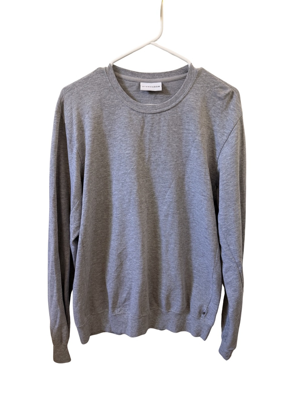 Standard H Crewneck Long Sleeve Tee - Gray